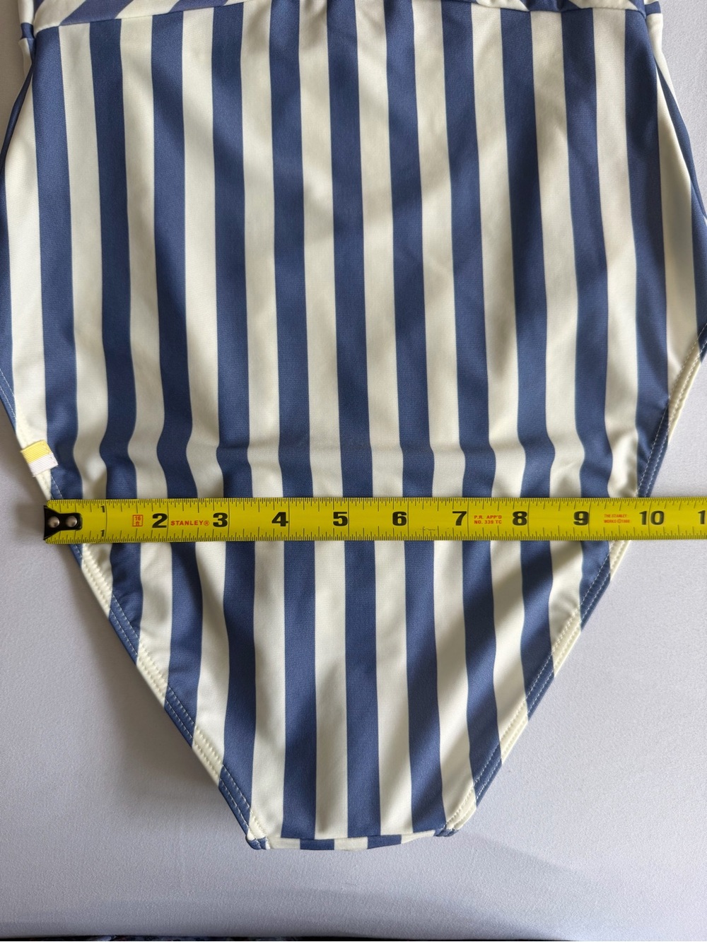 NWOT Summersalt "The Tie Oasis" Blue White Nautical Striped One Piece Swim Suit - Picture 16 of 16